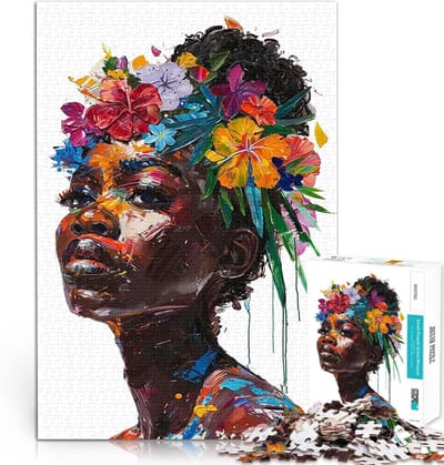 Puzzel 1000 Stukjes - Uitdagend Legpuzzel - Ontspanning Thuis - Hoge Resolutie Print - 38x26cm - Bloemenportret