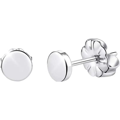 Aramat Jewels | Oorbellen | Oorbellen – Titanium Rond Zilverkleurig (5mm) | | | |5mm | Titanium | Kinderen, Volwassenen | Verkleurd niet