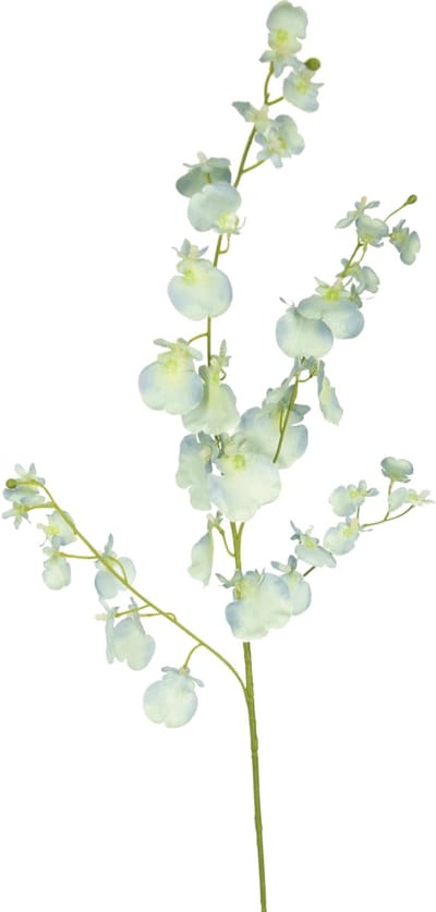 Easyplants | Kunsttak Orchidee 80 cm turquoise | Zijde | Nepbloemen | turquoise | Onderhoudsvrij | Kant-en-klaar