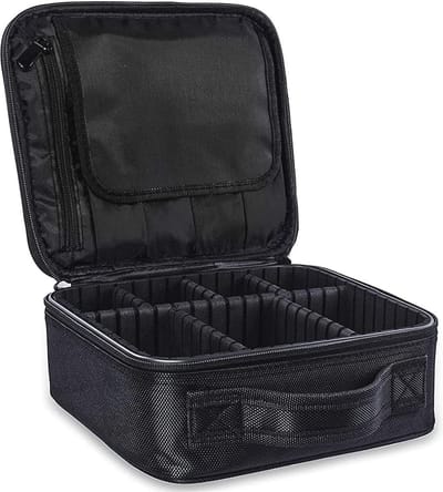 Professionele make-up tas zwart 26x23x9cm voor creatief gebruik
