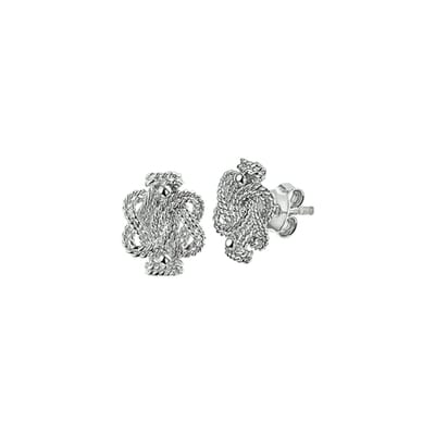 Glams oorknoppen surinaamse mattenklopper - Zilver