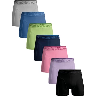 Muchachomalo Boxershorts Heren – 7 Pack – 95% Katoen – Normale Lengte – Heren Ondergoed – Onderbroeken Heren