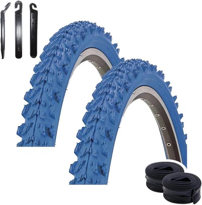 Fietsbanden Set - MTB Banden - Off-road Fietsen - Inclusief Binnenbanden - 24 Inch - Zwart