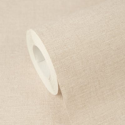LICHT GLANZEND GEMÊLEERD BEHANG | Textiellook - Beige - A.S. Création Cuba II