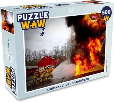 Puzzel Amerika - Vuur - Brandweer - Legpuzzel - Puzzel 500 stukjes