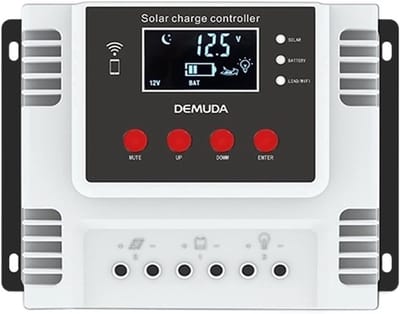 Zonne Laadregelaar - Solar Controller - Straatverlichting Laden - Intelligente Opladen - 40A - Grijs