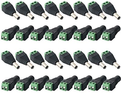 Premium DC Stekkerverbinders voor CCTV en LED-strip - 16 Paar