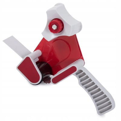 HANGZHOU A LINK STAR TECHNOLOGY - Verpakkingstape Dispenser - 50mm - Plastic en Metaal - Grijs en Rood