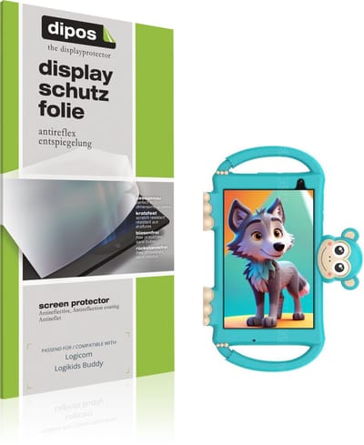 dipos – 2x Matte Beschermfolie geschikt voor Logicom Logikids Buddy | Krasbestendige & antireflecterende Screenprotector Ultra-Thin