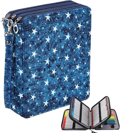 Potloodetui 120 Slots - Etui Pennenhouder - Kunstenaar Benodigdheden - Grote Capaciteit Opbergruimte - 21 x 13 x 75 cm