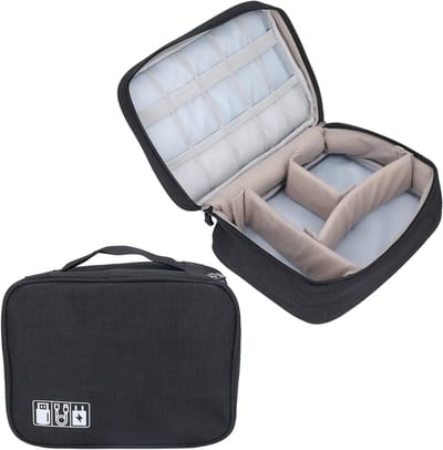 Multi-functionele Handheld Koffiezetter Tas met Compartimenten voor Reizen en Outdoor Activiteiten, Ideaal voor Koffieliefhebbers en Avonturiers