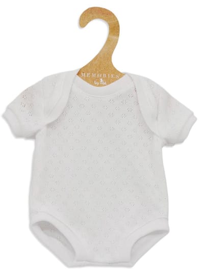 Asi poppenkleding romper wit - pop accessoires kleding.