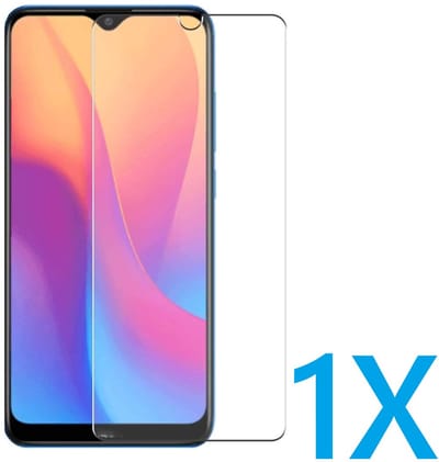 Glasplaatje Geschikt voor: Xiaomi Redmi 8 / 8A - 1x Screenprotector - screen protector - glas - bescherm - beschermglas