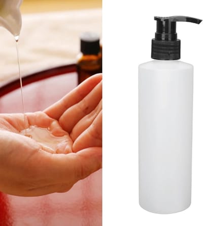Verwarmbare Massageolie Dispenser Fles 250ml, Herbruikbaar en Navulbaar met Pomp, Duurzaam en Handig voor Ontspanning