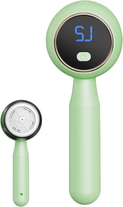 Fusselrasierer Elektrisch - 7,09 Zoll Stoff Rasierer Gerät | USB Wiederaufladbarer Fussel Entferner - ABS Edelstahl Fabric Shaver Mit Zwei Geschwindigkeiten Und Digital Display Entfernt Knötchen
