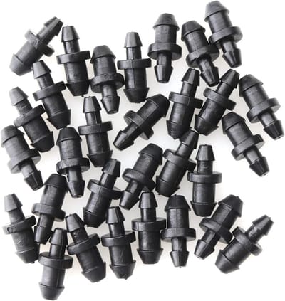 Druppel Irrigatie Plugs - Irrigatie Stoppers - Watersysteem Repareren - Stevig Plastic Materiaal - 30 stuks - Zwart