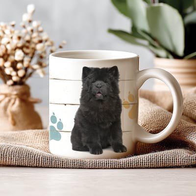 Mok - 330 ML - Hond - Chow Chow - Koffiemok - Theemok - Thee of Koffie - Koffiebeker - Koffietas Geschenk Cadeau