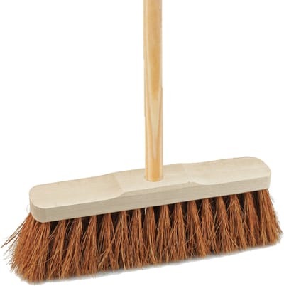 Sorex Bezem binnen - kokos - 40 cm - steel 140 cm - zachte bezem - kamerveger