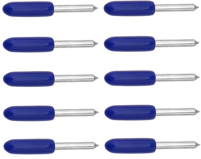 Dailygoody - Roland Plotter Snijplotter - 60 graden - Blauw - Snijmes - 10 stuks - Geschikt voor Vinyl Cutter - Tungsten staal