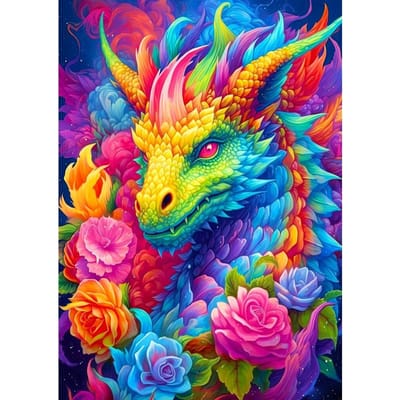 Enjoy Puzzle legpuzzel draak - 1000 stukjes fantasy puzzel.