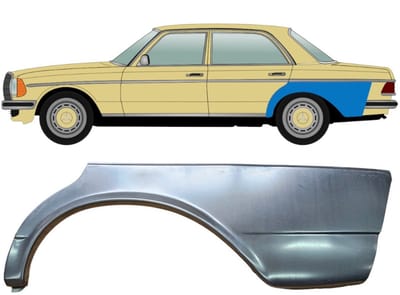Reparatiepaneel achterspatbord voor Mercedes W123 1975-1985 / Links
