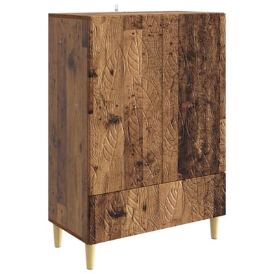 vidaXL - Dressoir - Oud - hout - 66 - x - 34,5 - x - 95 - cm - Bewerkt - hout