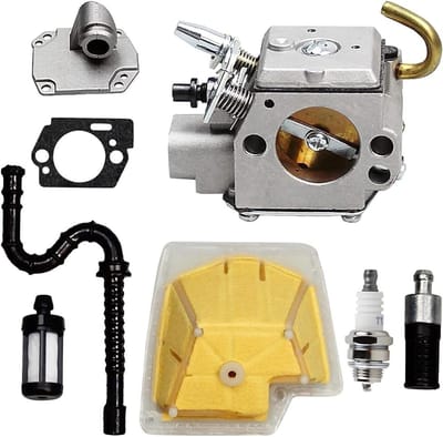 Kettingzaag Carburateur - Onderdelen Kit - Gereedschap Onderhoud - Complete Vervangingsset - 1 Gram - Zilverkleurig