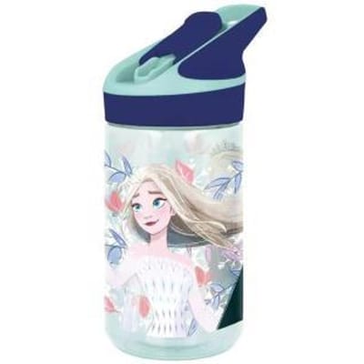 Disney's Frozen II Tritan Premium Drinkfles - 480 ml – Sluit goed af – Drinkfles voor kinderen – Groen/Blauw
