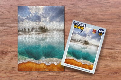 Puzzel Een kleurrijke bron in het Nationaal park Yellowstone - Legpuzzel - Puzzel 500 stukjes