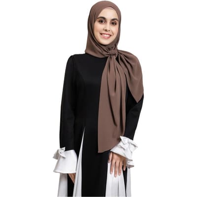 Nieuwe Magnetische Gesp Direct Chiffon Hijab Klaar Om Te Dragen Eenvoudige Hijab Sjaal Grote Maat Effen Kleur Turban Voor Vrouwen black