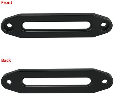 Aluminium boeggeleider voor lier van 8000-13000 lb, 10" (254 mm) montage, 1 stuk (zwart)