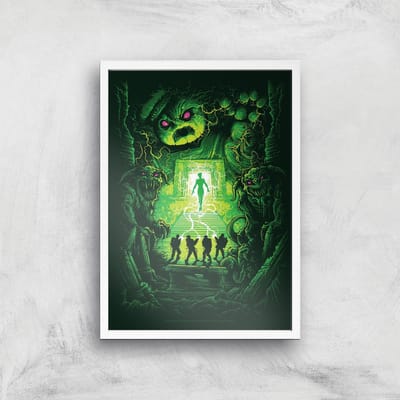 Ghostbusters Dan Mumford Giclee Art Print - A4 - White Frame