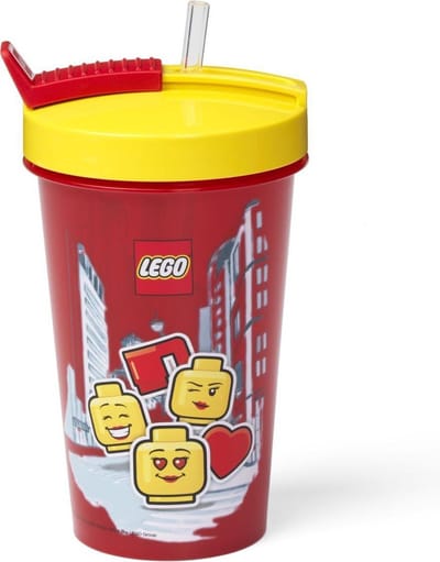 LEGO - Drinkbeker Iconic Girl 500 ml - Polypropyleen - Rood