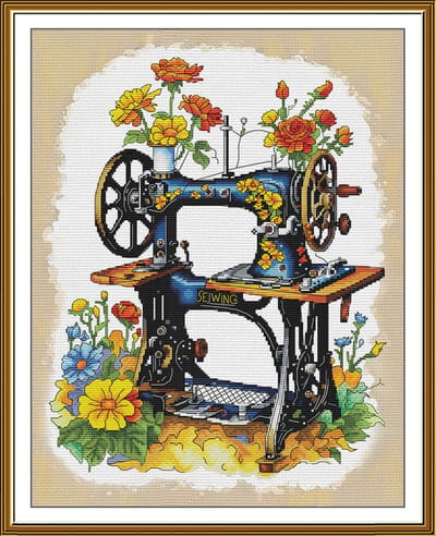 Borduurpakket Nova Sloboda - Favorite work - Favoriet Werk (bewerkte achtergrond)