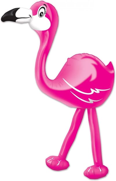 Opblaasbare Flamingo - Vlottende Dier - Zomerse Feestjes - Eenvoudig Op te Blazen - 61 cm Groot - Roze