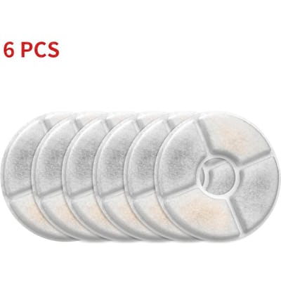 Lot de 6/10/20 filtres de fontaine pour chien et chat, filtre de remplacement pour système de filtration de fontaine pour animaux de compagnie de 1,6 L/2,4 L, éponges de pré-filtrage