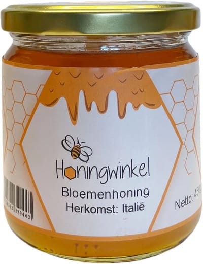 Bloemenhoning 450g Italië Honingwinkel (vloeibaar)
