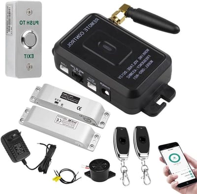 Toegangscontrole Kit - Beveiligingssysteem Deur - Huis Beveiligen - Draadloze Bediening - 950 Gram - Zwart