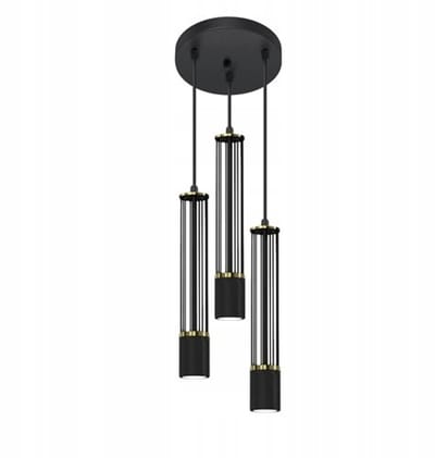 Rubio Hanglamp Zwart Metaal GU10 3-lichts