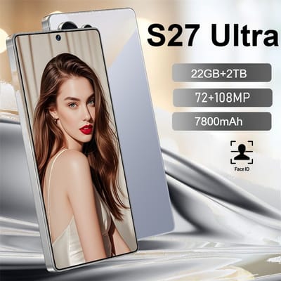 2026 NIEUWE S27 Ultra Originele 7,3 inch Smartphone 5G Dual SIM 7800mAh 22GB+2TB Mobiele Telefoons Android Ontgrendelde Mobiele Telefoons