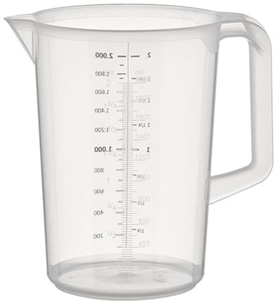 APS Maatbeker Pro - 2Ltr - Transparant - set van 2