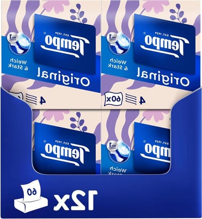 Papieren Zakdoekjes - Zachte Tissues - Dagelijks Gebruik - Extra Sterk Vierlaags - 12 Dozen - Wit