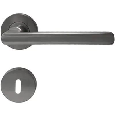 Avenue Deurkruk Op Rozet Sven - Roestvrij Staal - Grijs Titanium - Sleutelgat - 195 Mm