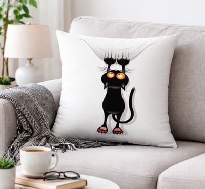 Crazy Cat Collection Kussenhoes - 45x45 cm