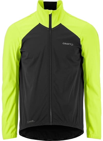 Craft Core Subz 2 Winter Fietsjack Heren - Slate Grey / Fluogeel | Maat: XL