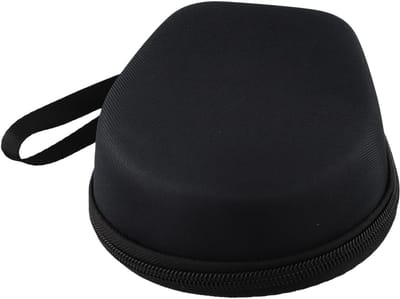 Hoofdtelefoon Opbergdoos - Reis Etui - Veilig Transport - Waterafstotend Materiaal - 16 x 13 x 6 cm - Zwart