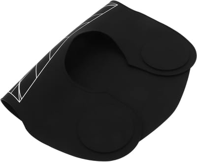Kappers Cape - Haar Styling - Bescherming Kleding - Hittebestendig Siliconen - 54 x 41 cm - Zwart