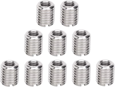 Dailygoods - 10 Pcs Insert Moer - M6 M10 Buitendraad - Roestvrij Staal - Reparatie Accessoire - Geschikt voor Mechanische Apparatuur - Versterk je Pro...