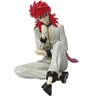 9cm YuYu Hakusho Urameshi Yuusuke Kurama Zittende houding Anime Model Speelgoed PVC Model Verzamelaarspop Verjaardagscadeau gray