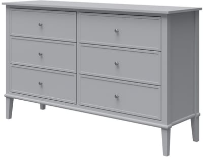 Franklin-Commode - 6-laden - Grijs MDF